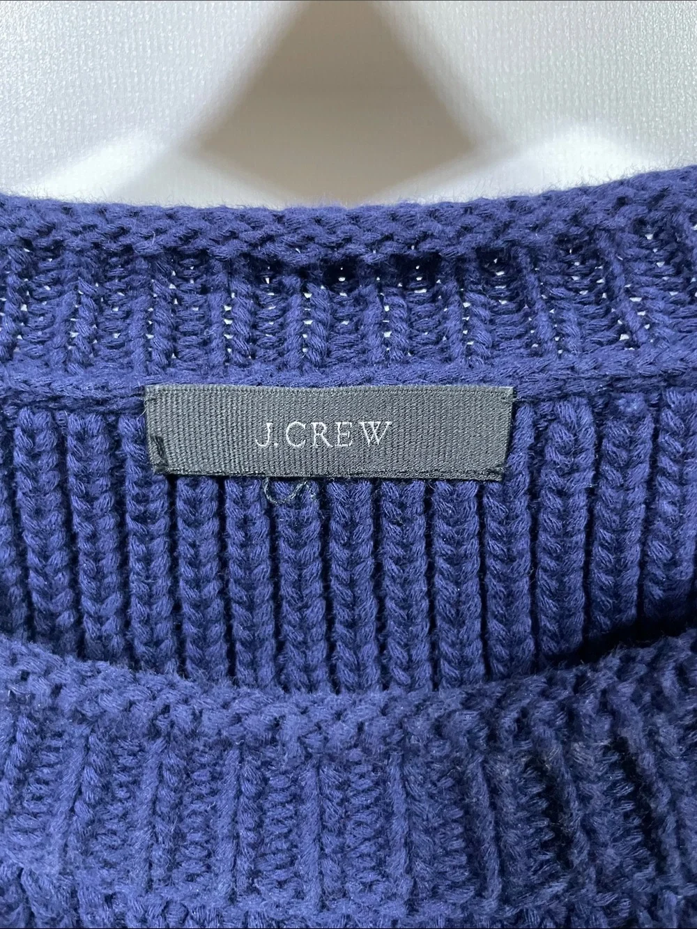 J. Crew Navy Blue Crewneck Sweater with Side Ties